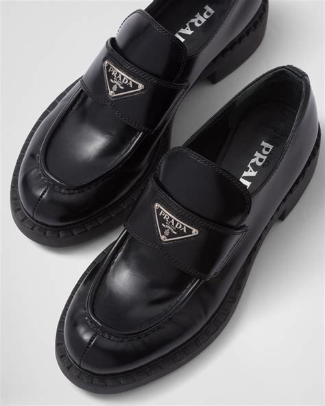 prada patent leather loafers women|Prada loafers women price.